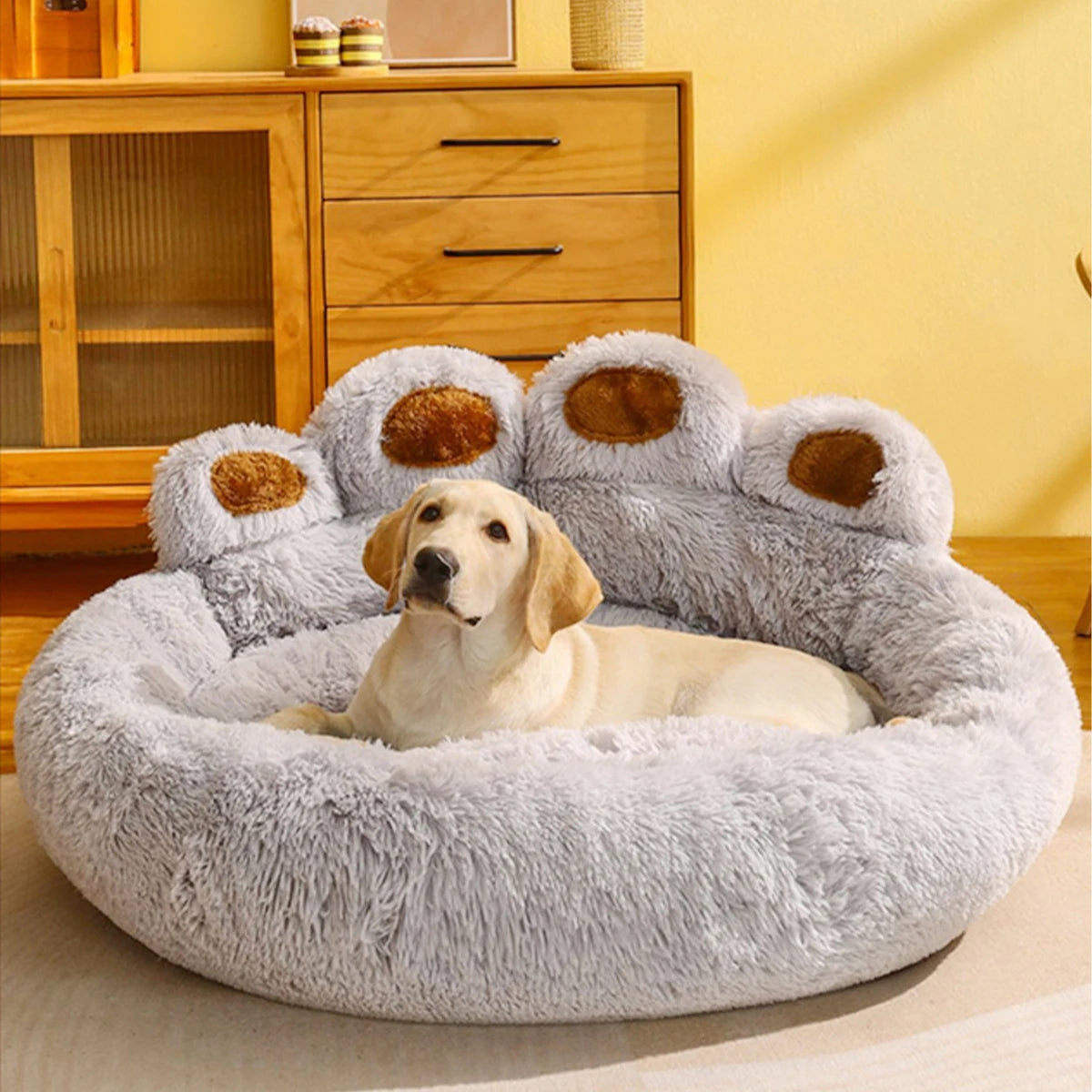 Anti Anxiety & Calming Donut Cat Bed - Just Paws & Play