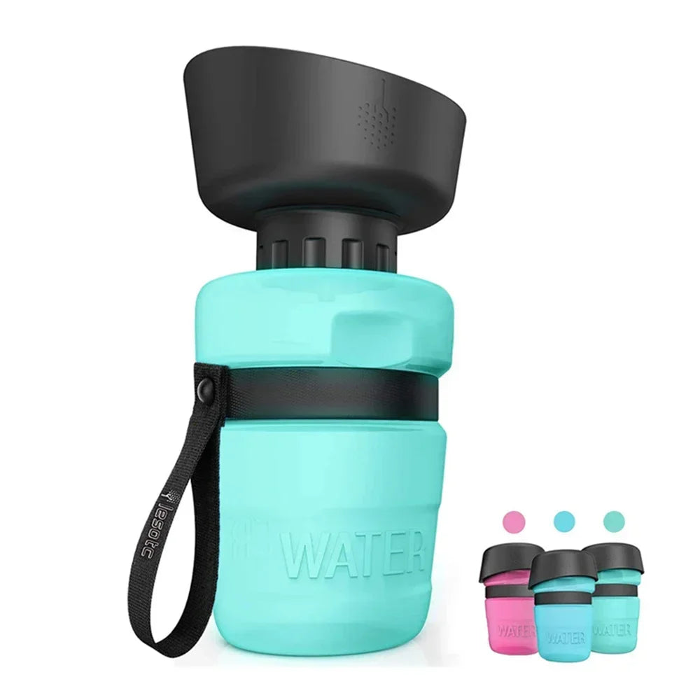 600ml Portable Travel Dog Water Bottle - Just Paws & Play