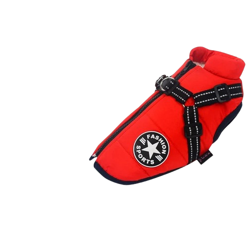 CozyPaws Waterproof Dog Jacket with Harness - Just Paws & Play