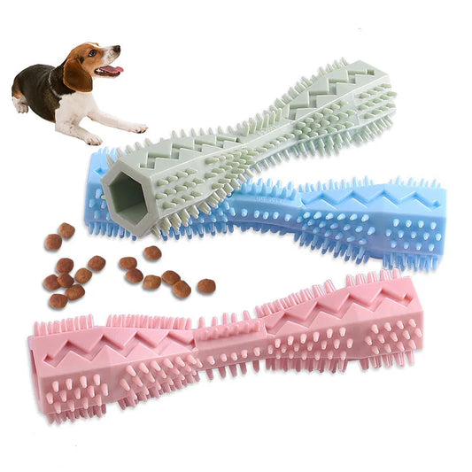 Soft Rubber Dog Chew Toothbrush Stick