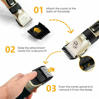 Professional Cordless Pet Grooming Clipper for All Pets