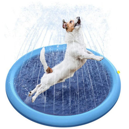 SplashPaws Inflatable Dog Swimming Pool & Water Sprinkler Pad