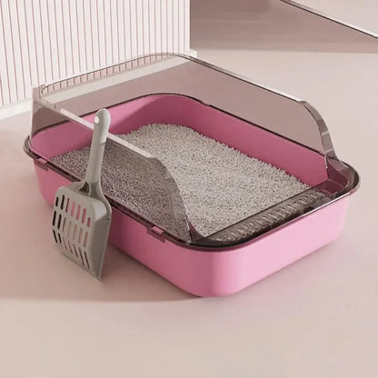 CozyPaws Semi-Enclosed Cat Litter Box