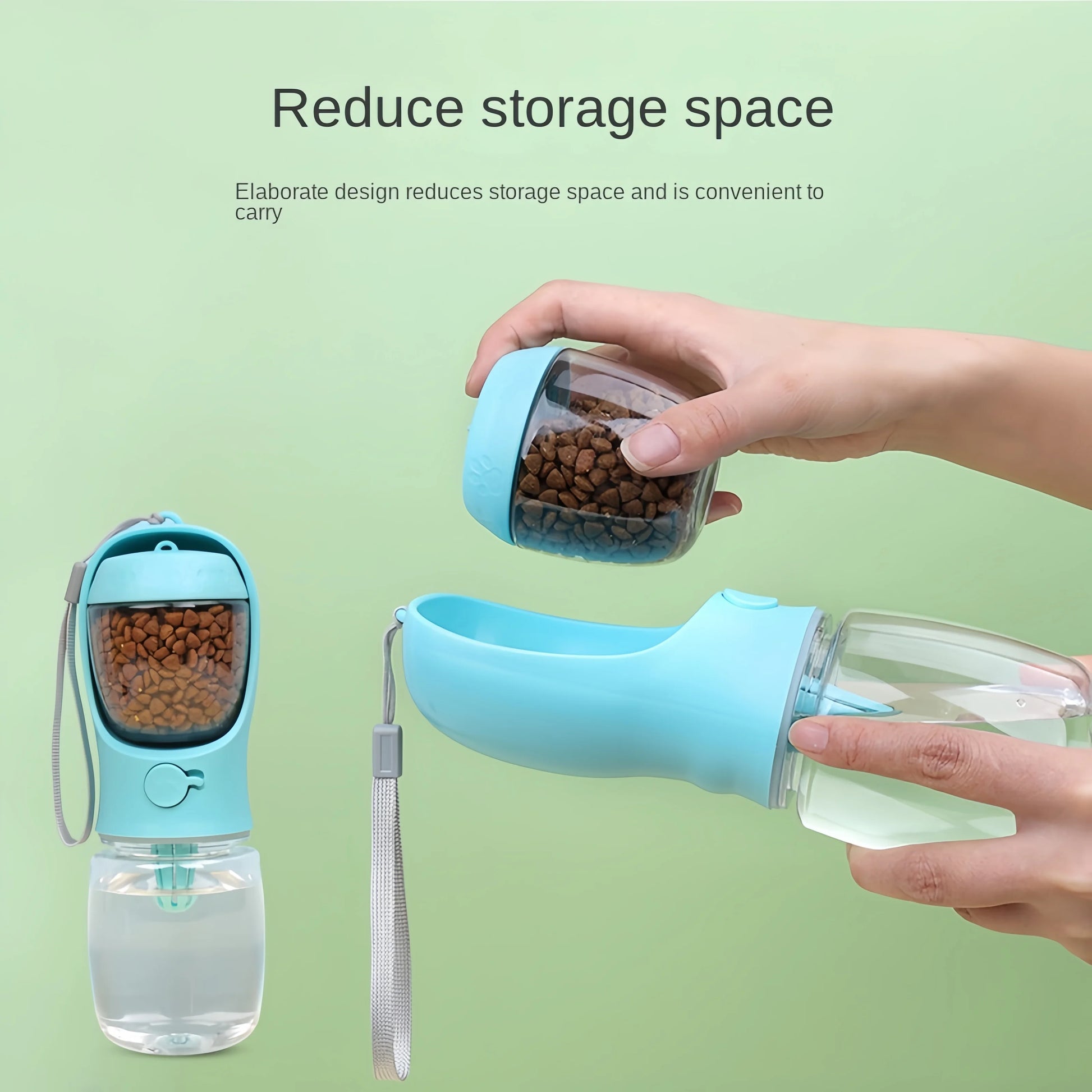 Portable Dog Water Bottle & Feeder - Just Paws & Play