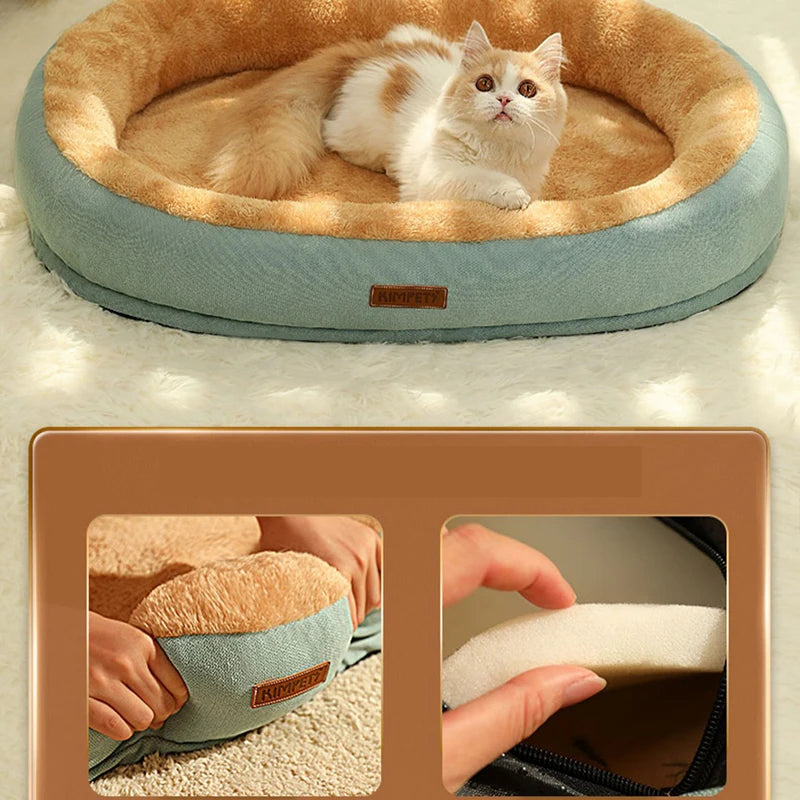 Cozy Kimpets Non-Slip Cat Bed - Just Paws & Play