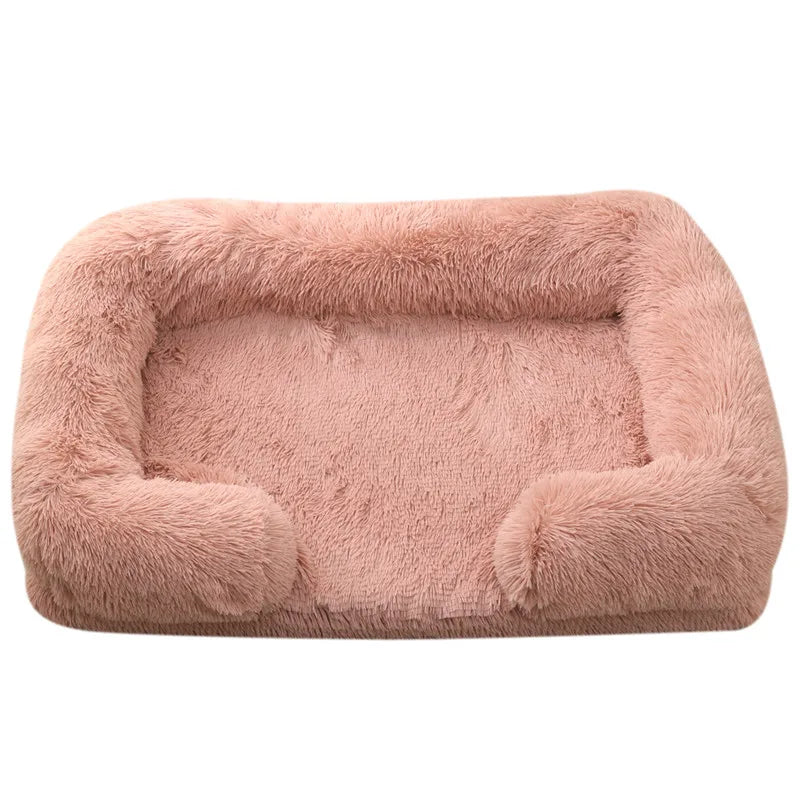 Calming Anti Anxiety Enclosed Dog Sofa Bed with Washable Cover - Just Paws & Play