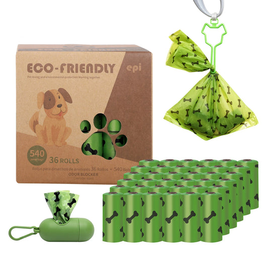 EcoPaws Biodegradable Pet Waste Bags with Dispenser