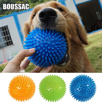 Squeaky Polka Pet Toy Ball