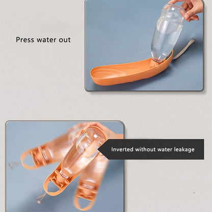 Portable PupHydrate Foldable Water Bottle for pets