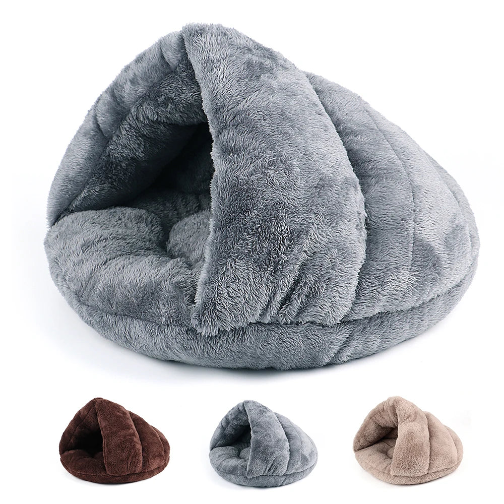 Cosy Plush Self Heated Cat Bed - Just Paws & Play