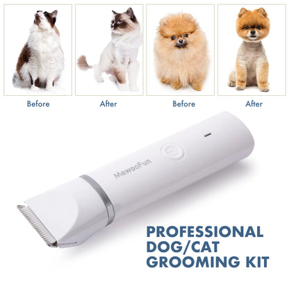 Mewoofun Pro Groom 4-in-1 Pet Electric Hair Trimmer