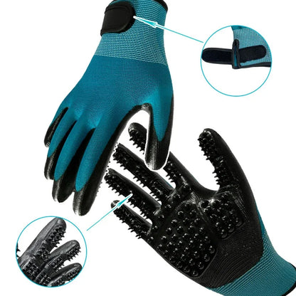 Grooming Gloves - Cats and Dogs Massage Gloves