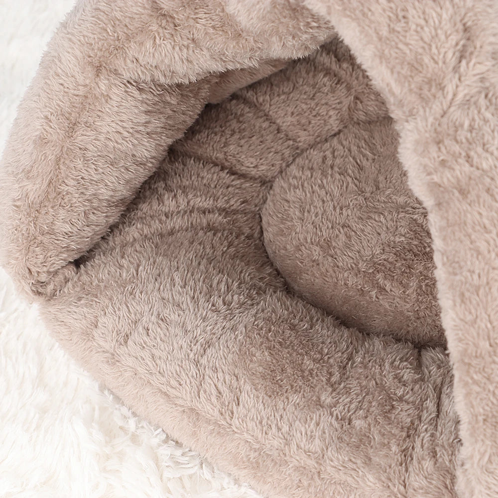 Cosy Plush Self Heated Cat Bed - Just Paws & Play