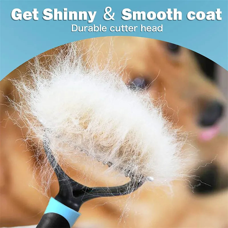 ProGroom 2-in-1 Pet Deshedding Brush and Demitting Comb