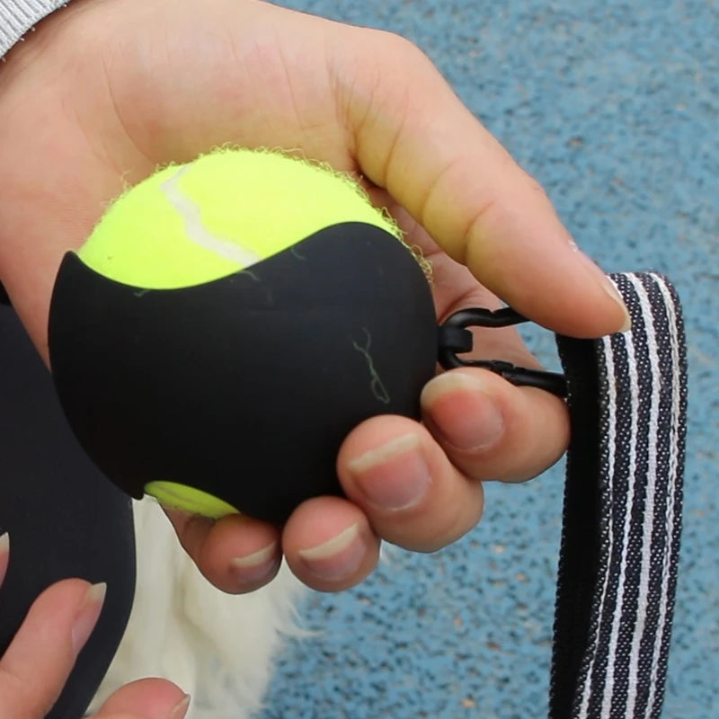 PawCaddy Tennis Ball Holder with Dog Leash Clip