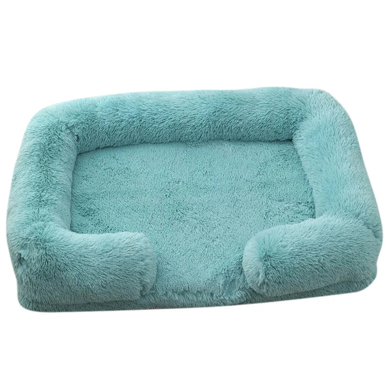 Calming Anti Anxiety Enclosed Dog Sofa Bed with Washable Cover - Just Paws & Play