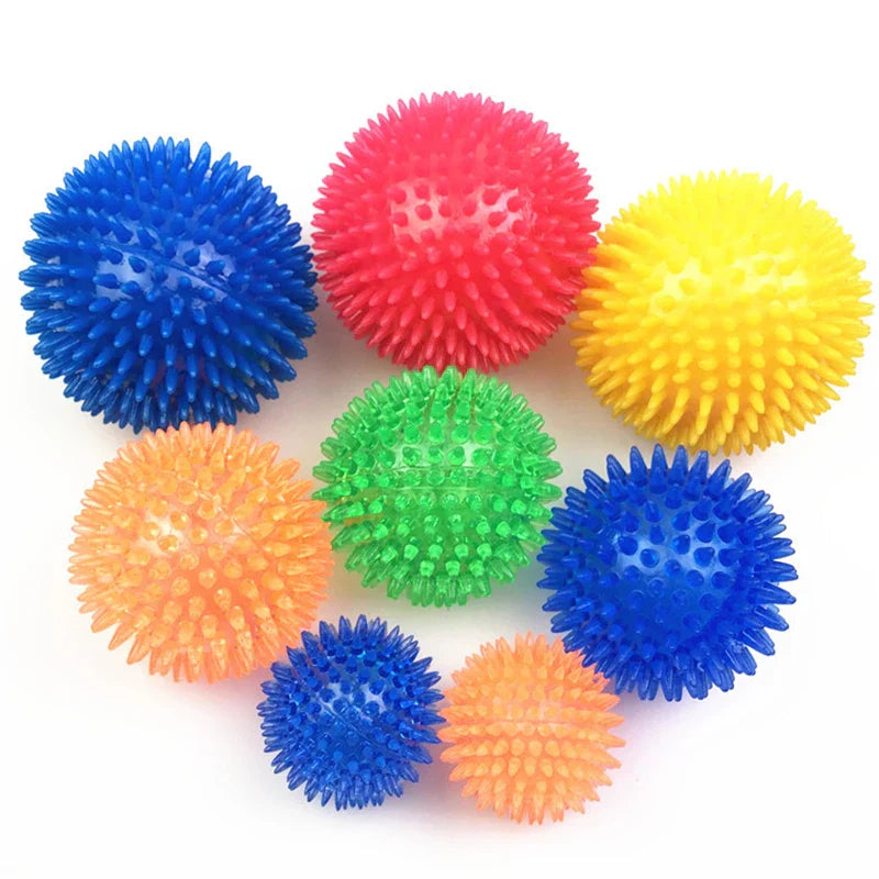 Squeaky Polka Pet Toy Ball