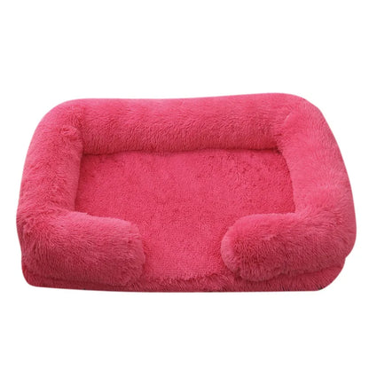 Calming Anti Anxiety Enclosed Dog Sofa Bed with Washable Cover - Just Paws & Play