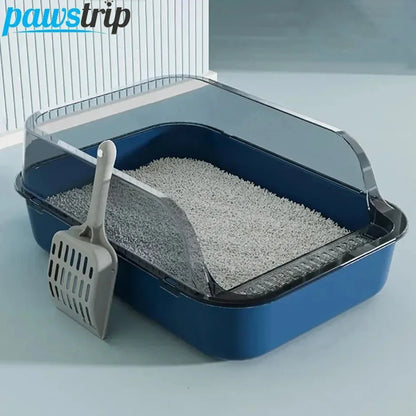 CozyPaws Semi-Enclosed Cat Litter Box