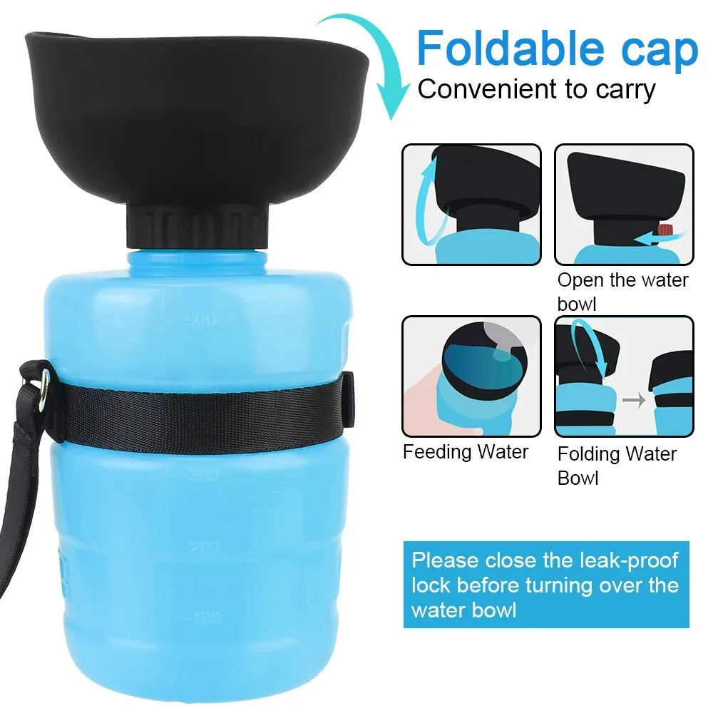 600ml Portable Travel Dog Water Bottle