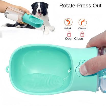 Portable Dog Water Bottle & Feeder - Just Paws & Play